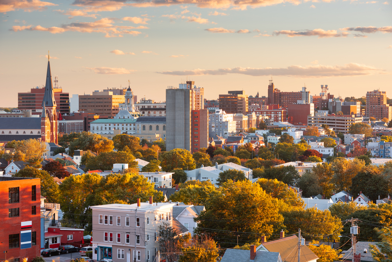 Panoramic Image of Portland, ME